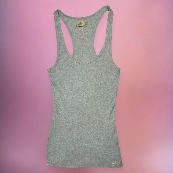 2000s Hollister grey basic tank top🎀 - Picture 3 of 8